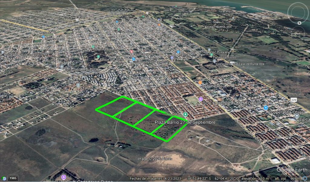 Venta de 4 chacras linderas – Punta Alta